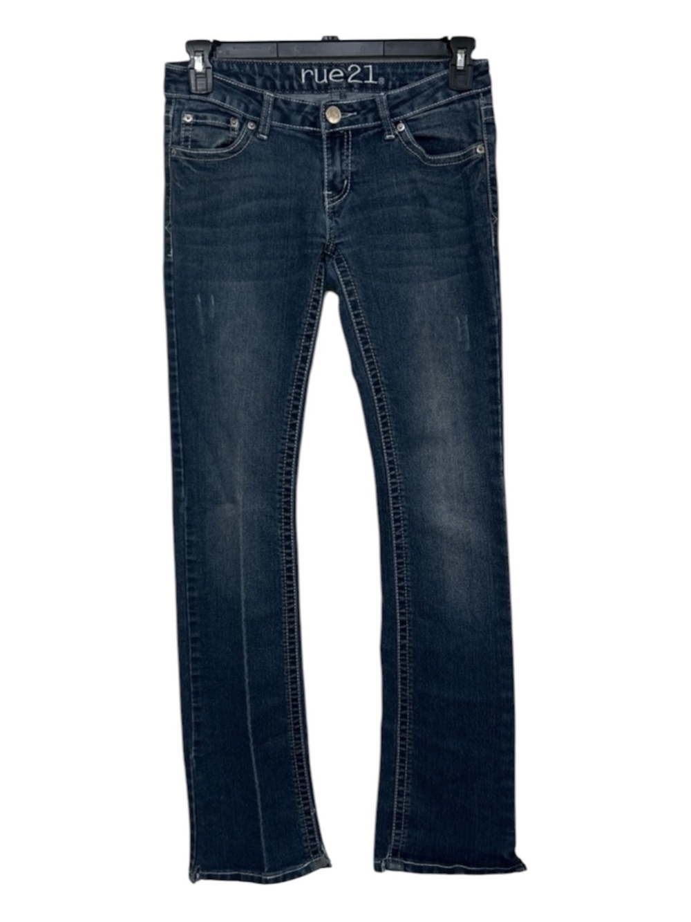 Y2K Low Rise Dark Wash Bootcut Jeans - Rue21 Size 3/4